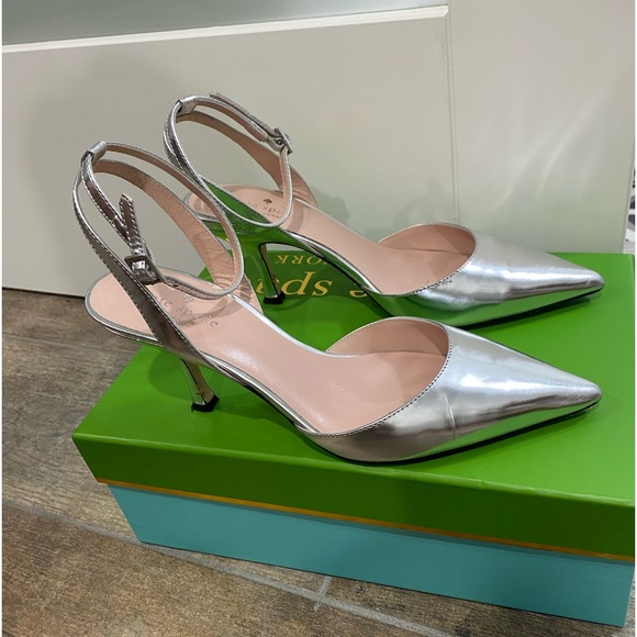 Metallic Kate Spade Simone heels - Picture 4 of 6